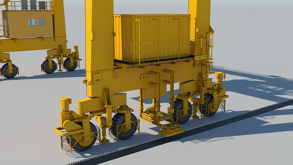 RTG with Wireless Power Transmission Crane