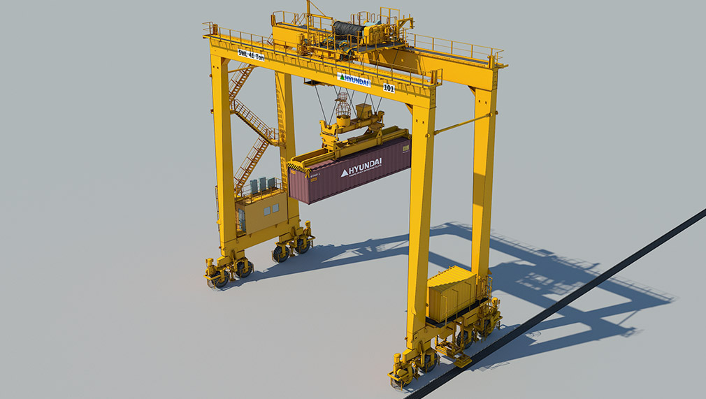 RTG with Wireless Power Transmission Crane